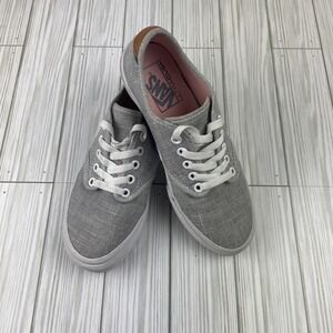 Vans Shoes Women's Size 6 All Gray Canvas Lace Up Low Top